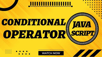 Conditional Operators in JavaScript in Urdu/Hindi | Web Coding With Bilal