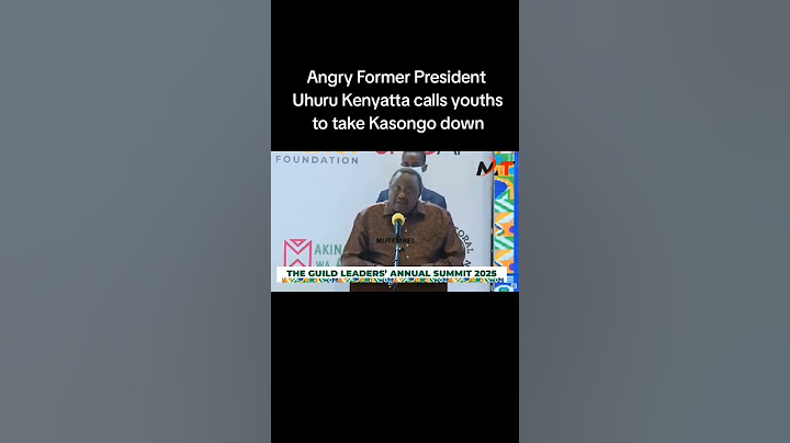 Angry Former President  Uhuru Kenyatta calls youths  to take Kasongo down .