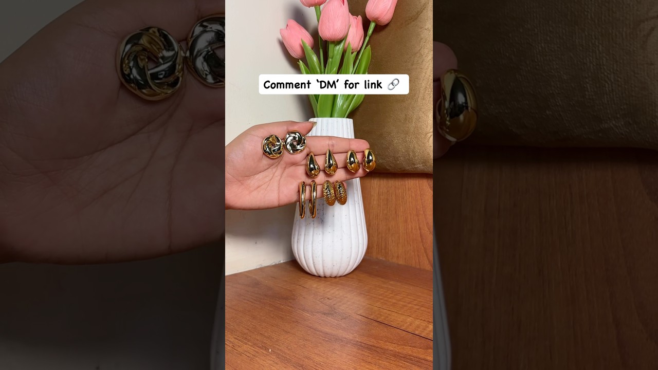 Asthetic pinteresty earrings finds from Meesho under ₹129 