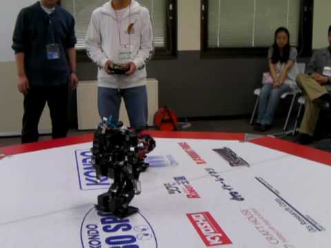 The 2nd KONDO BATTLE, Open Class 1st stage, BLACK TIGER NEO (autonomous) vs KLRV(radio controll)