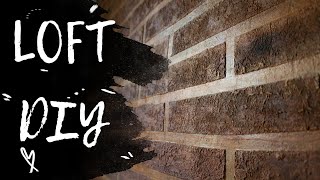 DIY: Кирпичная стена своими руками / Кирпичная стена из штукатурки / LOFT Имитация Кирпича
