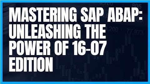 Zero to Mastering SAP Real Time Project