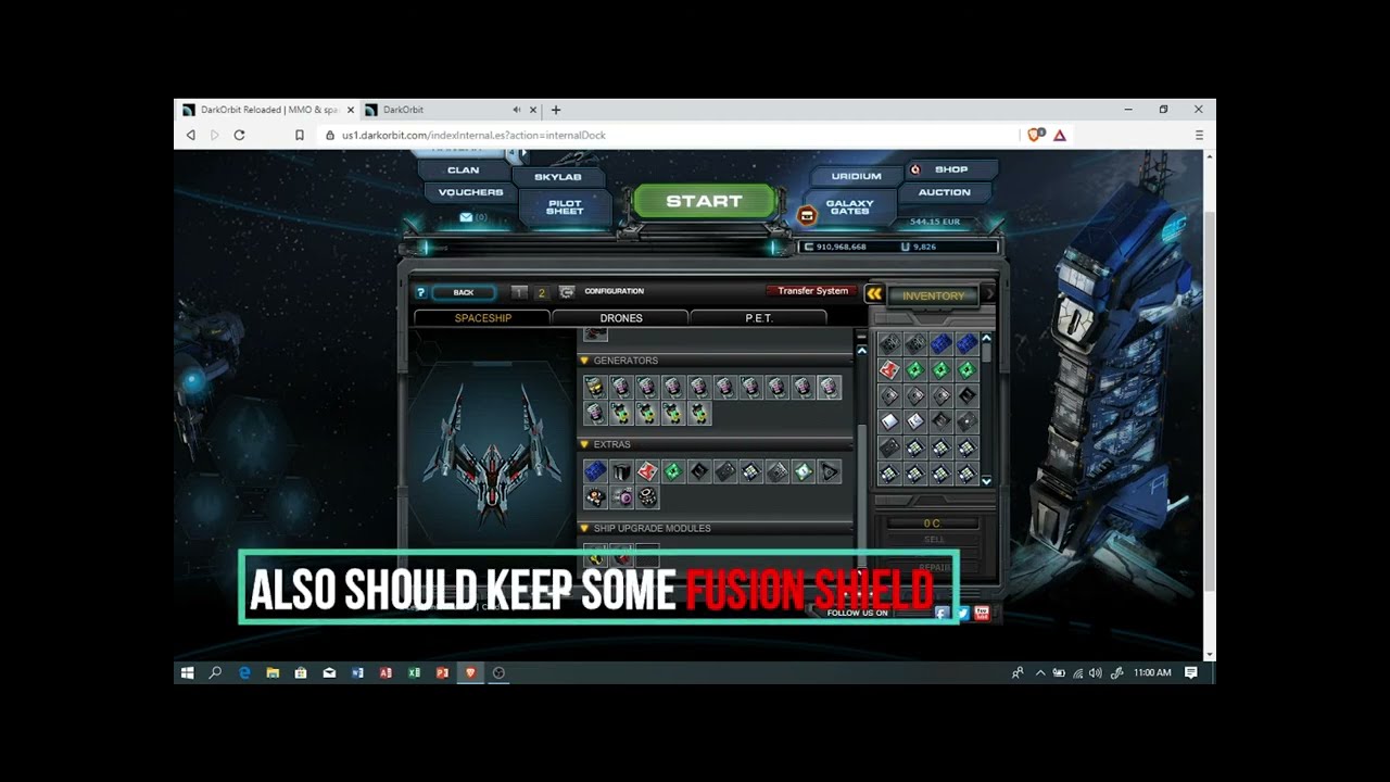 Darkorbit Best Goliath Config PvP{New 2019!} - YouTube