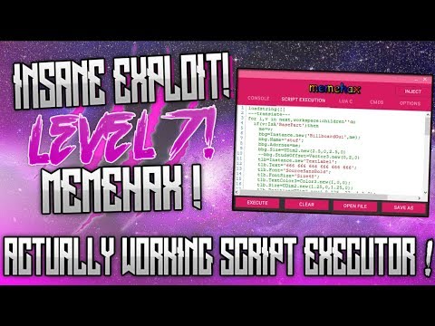 [OMFG] ✅ INSANE ROBLOX HACK/EXPLOIT!✅ | MEMEHAX ! | LVL 7 EXPLOIT WITH SCRIPT EXE!! (NOT CLICKBAIT!)