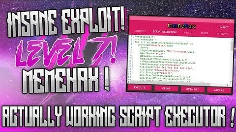 [OMFG] ✅ INSANE ROBLOX HACK/EXPLOIT!✅ | MEMEHAX ! | LVL 7 EXPLOIT WITH SCRIPT EXE!! (NOT CLICKBAIT!)