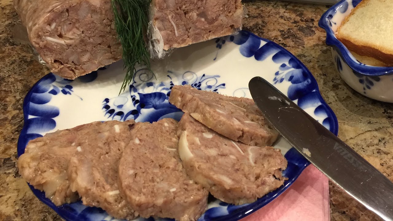 Зельц-сальтисон, как колбаса//мастер класс//очень вкусное блюдо из ...