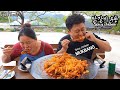       dakgalbi with udonspicy chickenmukbangreal soundeating show