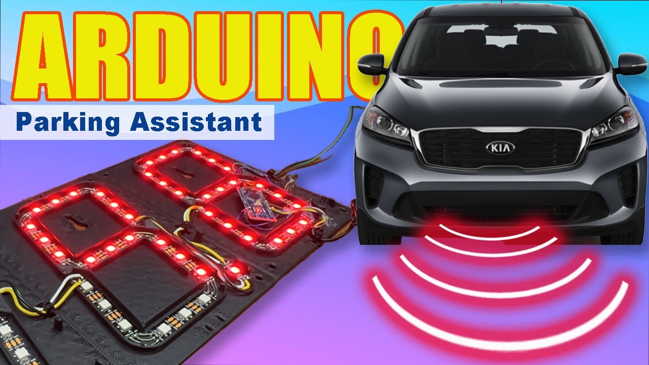 ARDUINO Parking Assistant ultrasonic Sensor HC-SR04 and Neopixel Leds ...