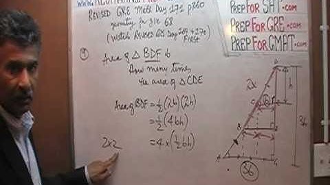 Revised GRE Math Day 171 p260 - Similar Triangles - Geometry Day 68 - GRE, GMAT, SAT Prep Tutor