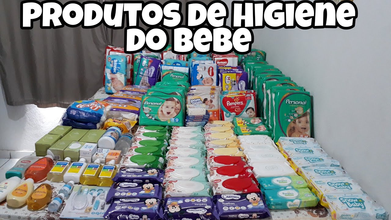PRODUTOS DE HIGIENE DO BEBÊ + ESTOQUE DE FRALDAS