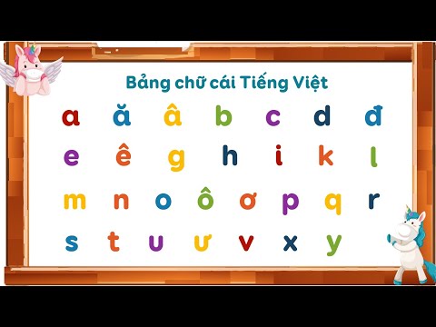 Bảng chữ cái Tiếng Việt - Tiếng Việt mẫu giáo [OLM.VN]