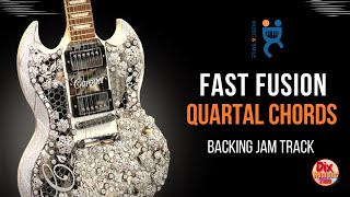 Backing track  -Fast fusion Quartal Chords in Hi quality (140bpm) ADVANCED Level