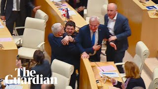 Brawl breaks out in Georgia's parliament as legislators vote on 'foreign agents' bill