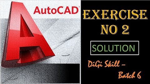 Digiskills AutoCAD Exercise No 2 | Batch 06| | how to make clock design| |Hand on exercise| |in Urdu