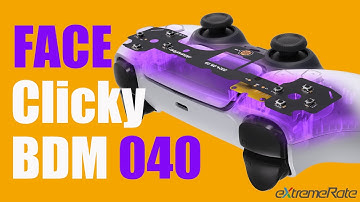 How to Install PS5 DualSense Controller BDM040 FACE Clicky Kit - eXtremeRate