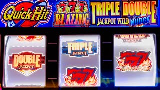 NEW QUICK HIT slot machines & BLAZING 777 TRIPLE DOUBLE NUDGE 🎰 Light & Wonder slot machines