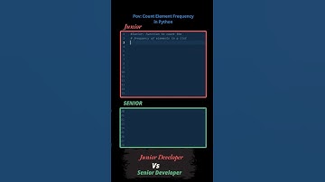 Junior vs Senior: Count Element Frequency in Python