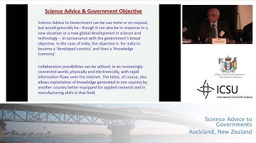 Panel 1 - Raja Chidambaram / the process and systems of science advice