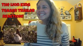 The Lion King Official Teaser Trailer REACTION!