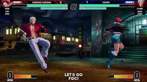 KOF XV ▰ SHERMIE ASESINA (Shermie/Leona/Athena) 🆚 VDARK (O.Yashiro/Vanessa/Yashiro) 🎞️Replay Match