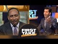 Stephen A. tries to annoy Will Cain by laughing over Dez Bryant's catch | First Take | ESPN