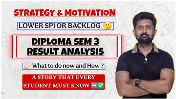 DIPLOMA SEM 3 RESULT ANALYSIS | STRATEGY FOR DIPLOMA ENGINEERING AND MOTIVATION | GTU DIPLOMA |