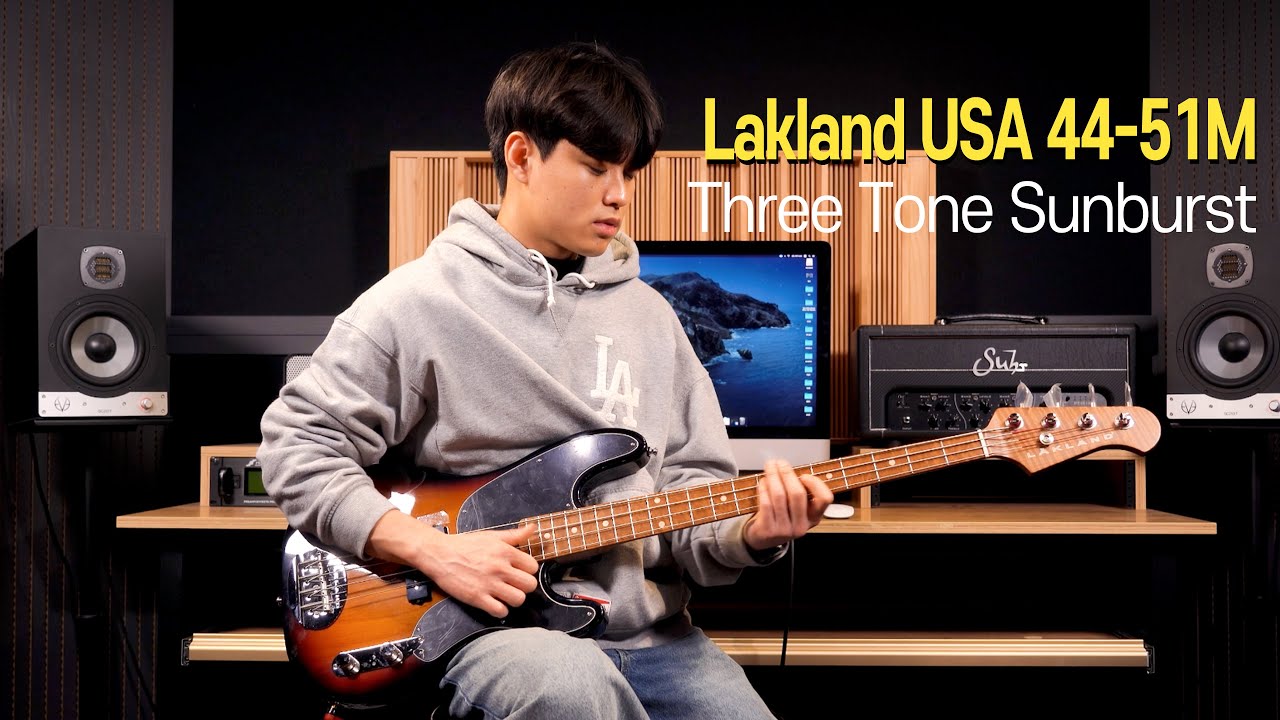 Джо Геон-хи (Натан) - Демонстрационный снимок Lakland USA 44-51M Three Tone Sunburst