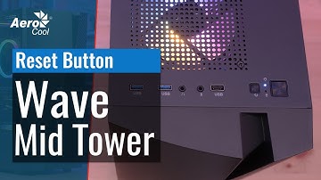 AeroCool Wave Mid Tower Case - How to Control the RGB Lighting with the PC LED Button