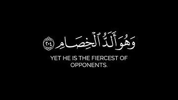 ومن الناس من يعجبك قوله في الحياة الدنيا |إدريس أبكر شاشة سوداء بدون حقوق سورة البقرة