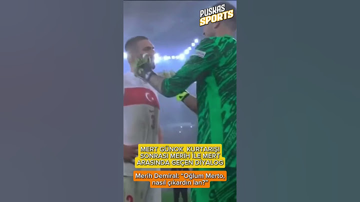 Mert Günok’un kurtarışı sonrası Merih ile Mert Günok arasında ki, diyalog. #MerihDemiral #MertGünok