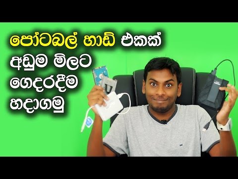 Turn An Old Laptop Hard Drive Into Useful Portable Storage DIY Harddisk - Explained In Sinhala