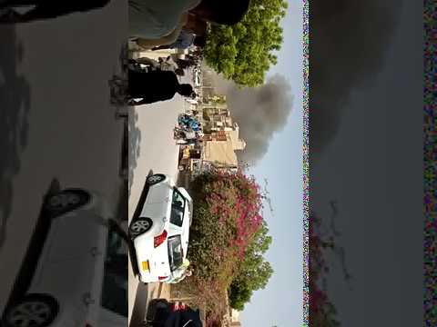 Karachi Plane Crash Road Video