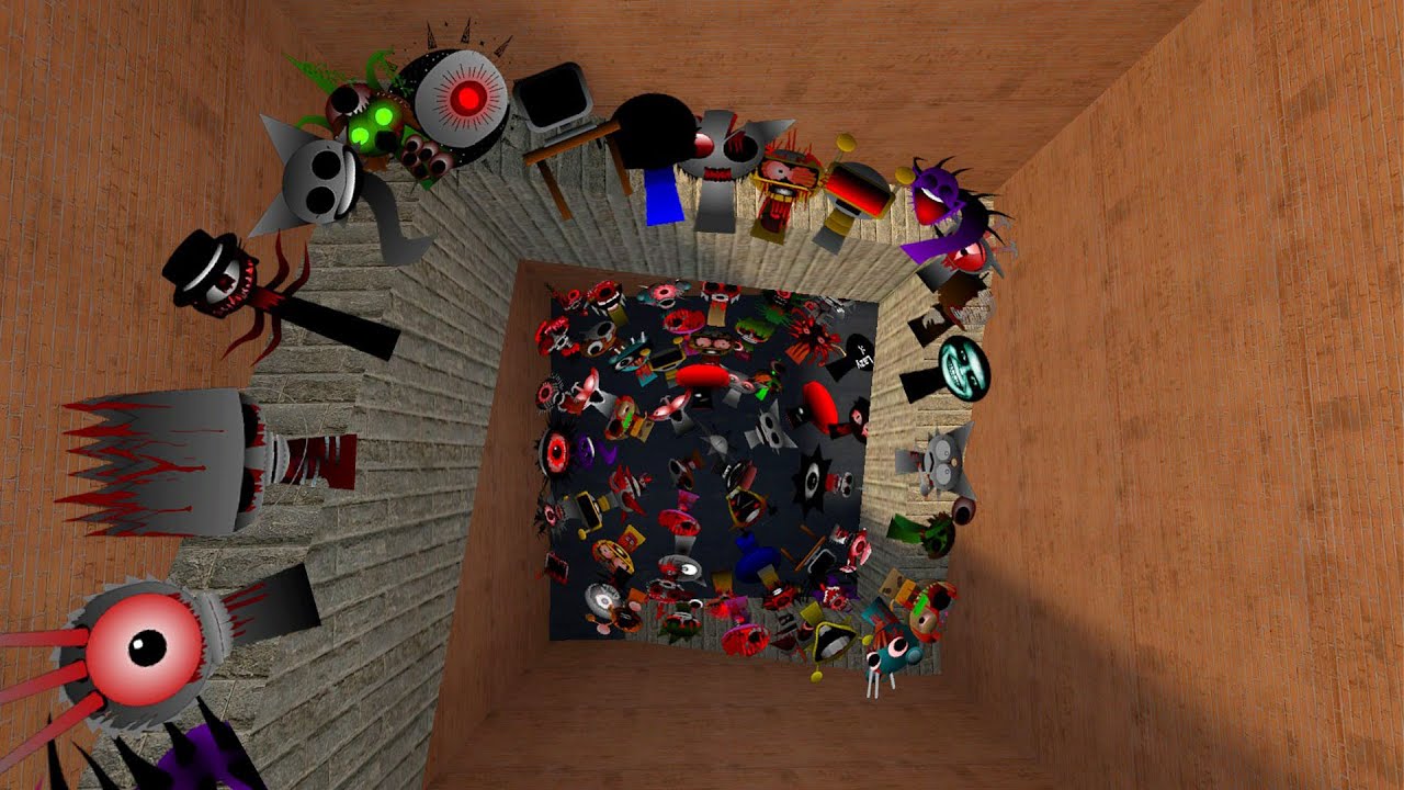 Nightmare Sprunki Nextbot Chase me in Maze Gmod !