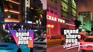 GTA Vice City vs GTA IV - Location Comparison!
