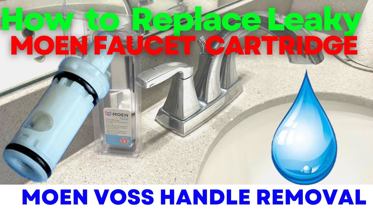 How to Fix Leaking Moen Faucet | Voss 6901 Sink Cartridge Replacement ...