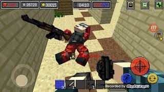 pixel combat guns and blocks 1v1 m4 vs ak47 screenshot 2