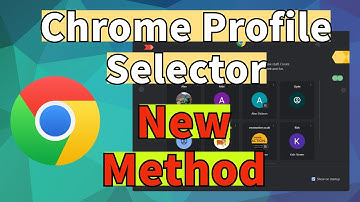 How to open the Google Chrome Profile Selector - UPDATED 2025