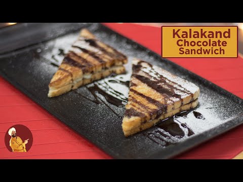 Kalakand Chocolate Sandwich        Street Food Recipe   Chef Harpal Singh Sokhi