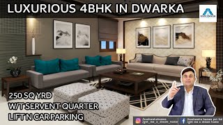 Luxurious 4BHK in Dwarka (A-137) Servent Qtr | 250 sqyd | Flat in Dwarka | Vinay bhushan| 9773971391