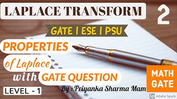 Laplace Transform Properties with GATE PYQs -1  | Engineering Maths for GATE ESE PSU by Priyanka Mam