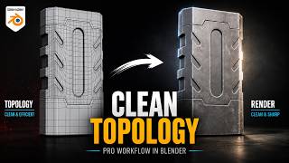 Blender Hard Surface Modeling Tutorial | Clean Topology Workflow