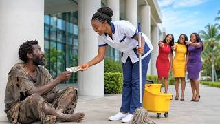 Poor Cleaner Helped The Poor Street Beggar, Unaware He Is A Billionaire Looking For True Love