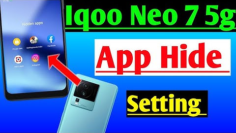 Iqoo Neo 7 5g app hide setting | how to hide apps in iqoo Neo 7 5g | apps hide setting