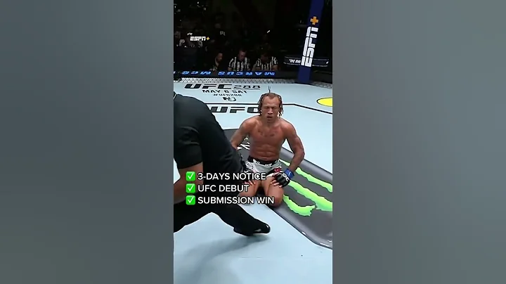Winning your UFC debut on 3 days』 notice 👏 #UFCVegas72 - 天天要聞