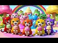 Learn Colors with Cheeky Cats &amp; Ice Cream Treats!🌈🐱🍦Rainbow Animal Song Fun Toddler Songs for Kids🐾