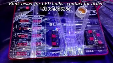Testing machine for LED bulbs