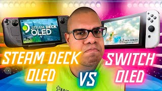 🎮Steam Deck OLED vs Switch OLED (Spoiler: Steam Deck é Muuuito Melhor!)🎮