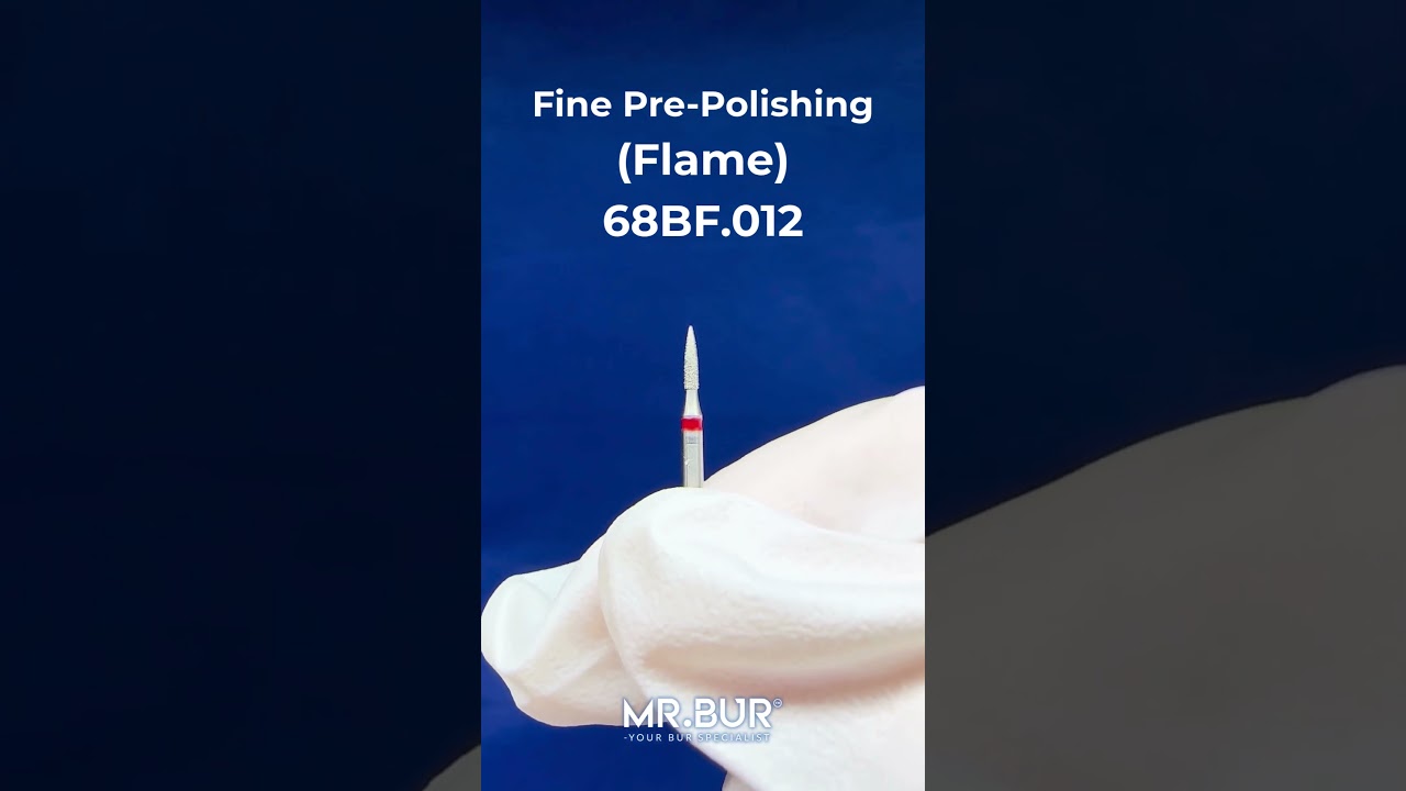 Fine Grit Pre-Polishing Flame Bur | Diamond Dental Bur