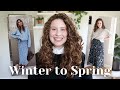 Pinterest Inspired Winter to Spring Outfits on a Midsize Body: Transitional Outfits