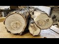 See the beauty inside this log  wood turning